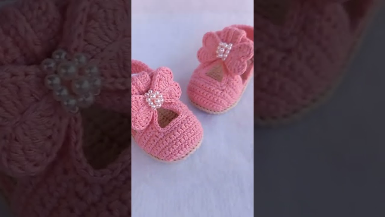 How to crochet baby booties || crochet ????????