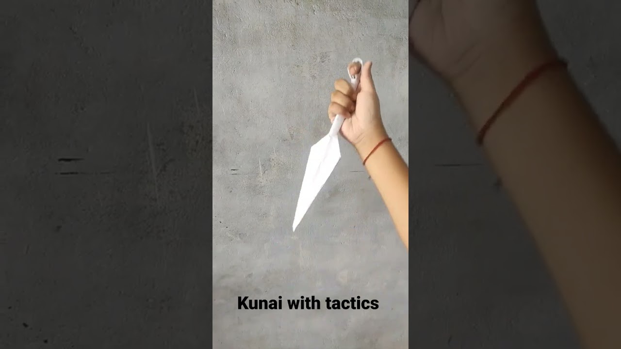DIY Paper Kunai with a tactic