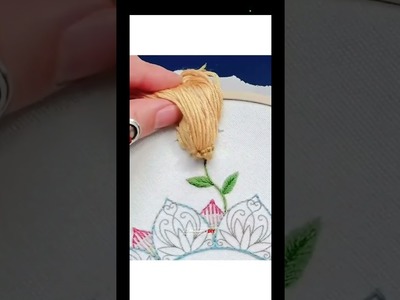 Most easy & beautiful embroidery design ????#short #shortsvideo #youtubeshorts #shortsyoutube