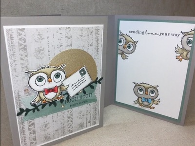 Adorable Owls - Thank you Card