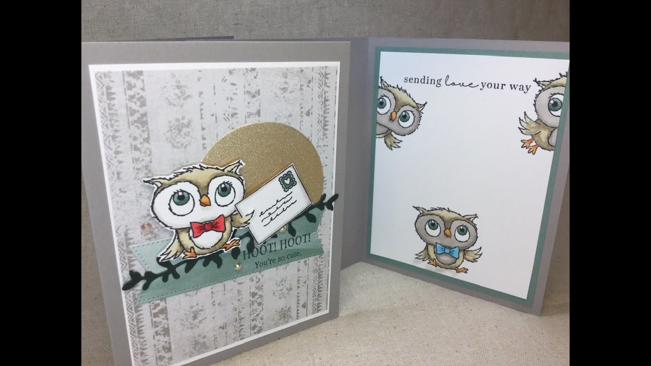Adorable Owls - Thank you Card