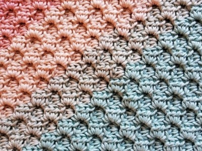 Best Crochet Stitch for a Baby Blanket! So Pretty and Simple