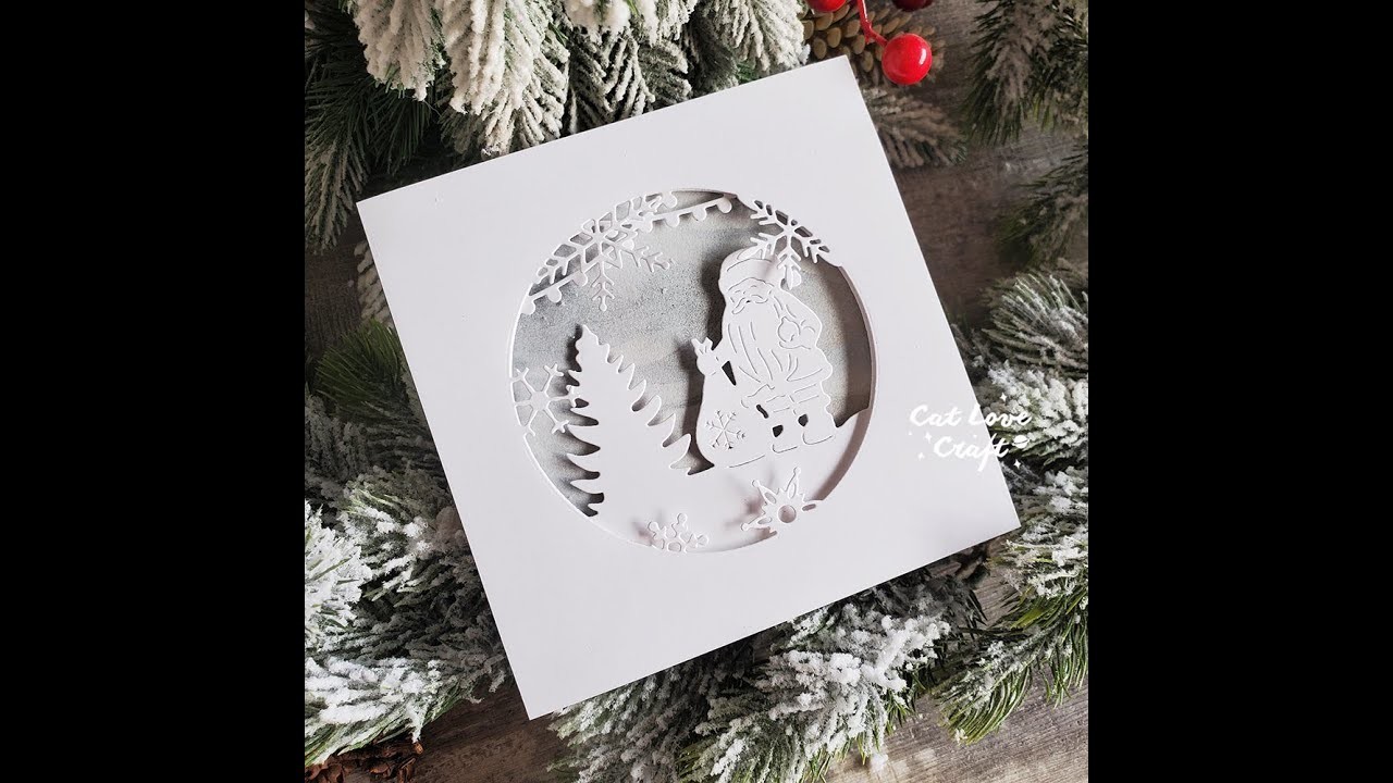 Catlove Christmas Santa Claus Metal Cutting Dies Scrapbooking Stenci Card Making DIY Craft Embossing