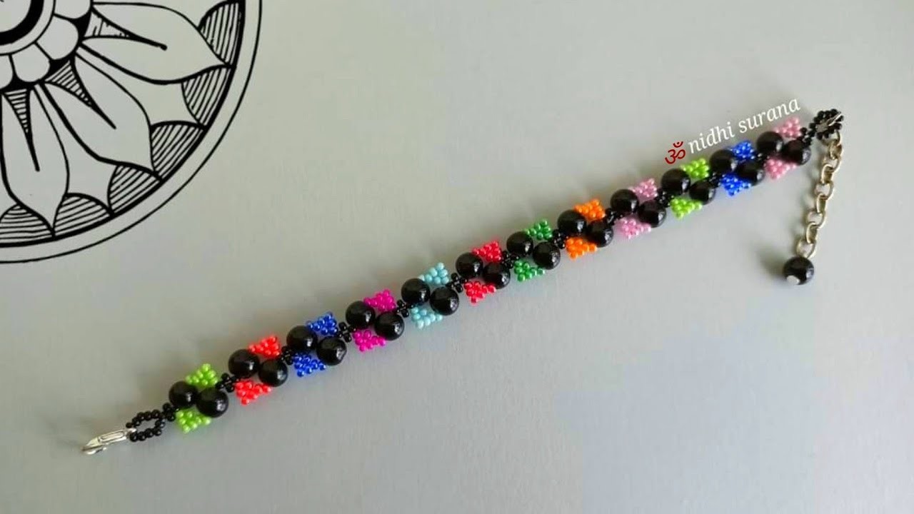 Clueless, Multicolor Seed bead Bracelet.Beaded Jewelry making at home.Pulsera Tutorial diy