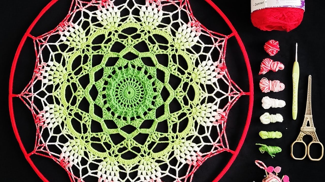 Crochet Mandala Tutorial - Mandala Magic Art | Part 3. 3