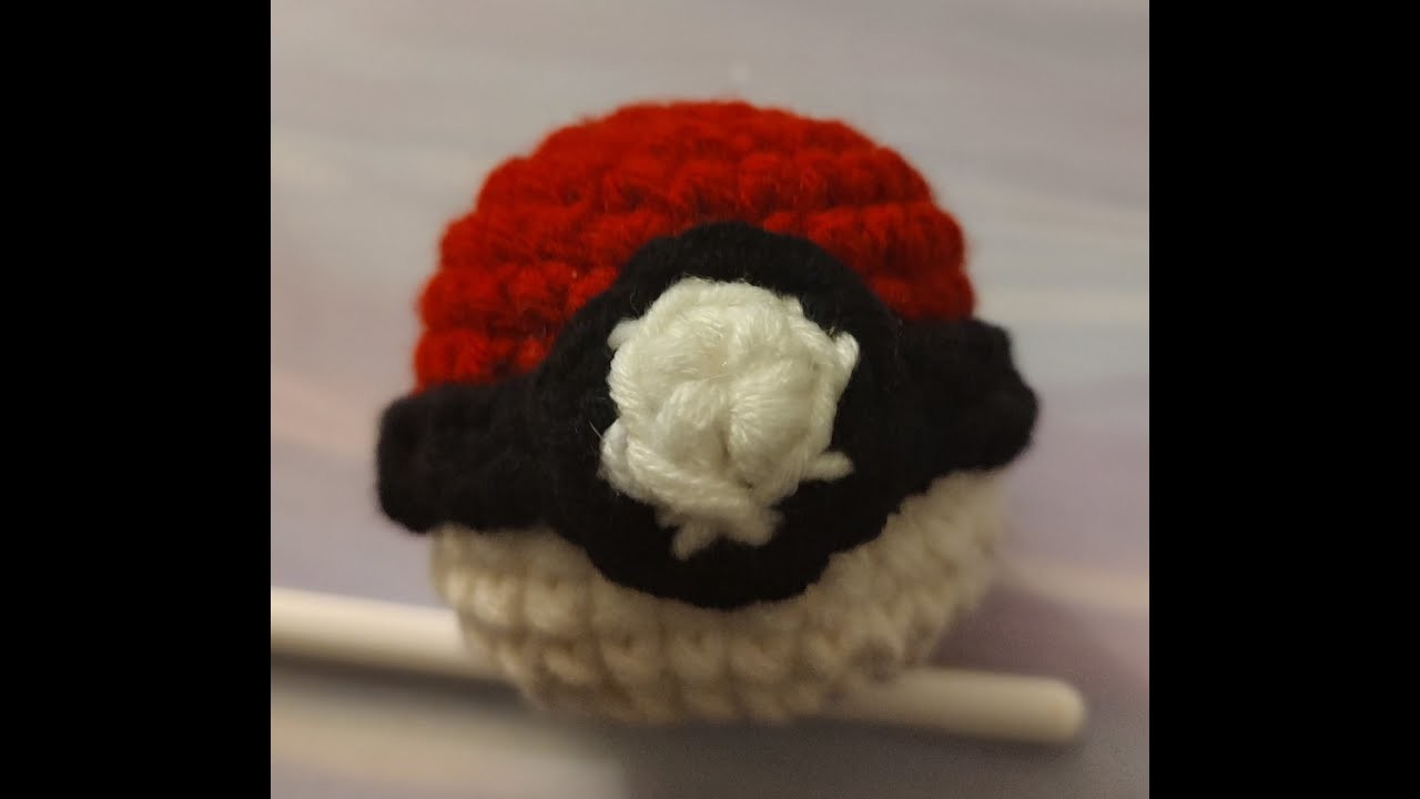 Crochet Tutorial - Easy.beginner friendly - pokemon Ball Cat Toy with Catnip