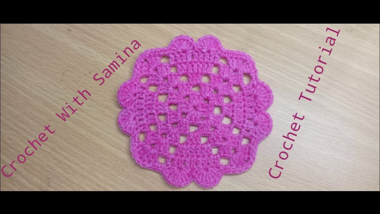 Crochet Tutorial || Easy Crochet Doily Tutorial by @CrochetWithSamina9481