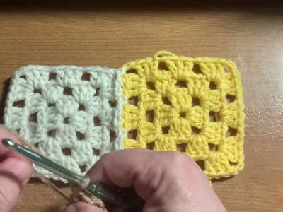 Crochet Tutorial: Join As You Go Granny Squares