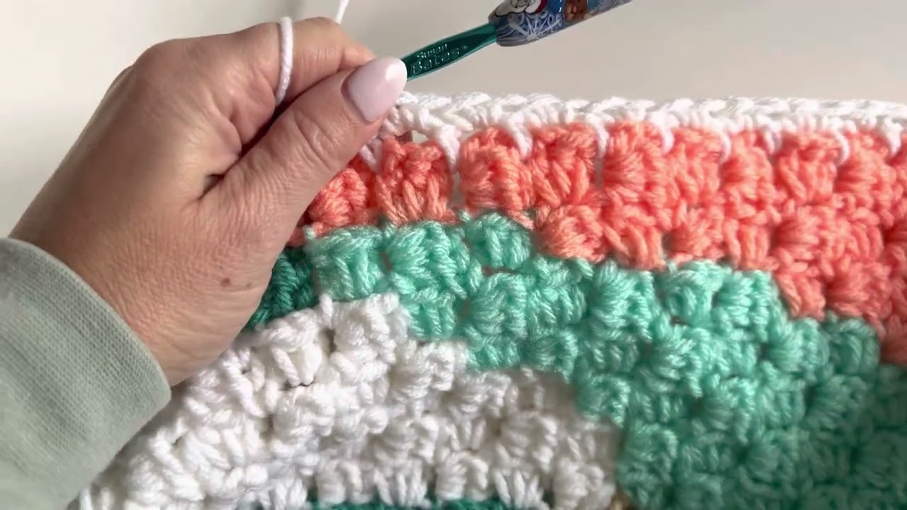 Crocheting a Border on a C2C Blanket
