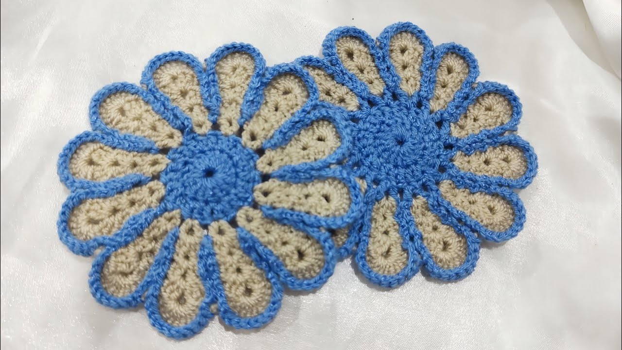 DIY????Flores en crochet-Ganchillo paso a paso#tejidoamano Crochet flower tutorial very Easy#comotejer