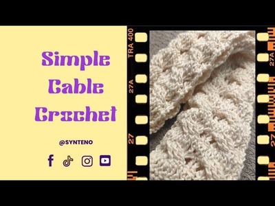 Easy Cable Crochet Tutorial | Bag Handle Idea for Tote Bags | Crochet Tote Bag - Part 2