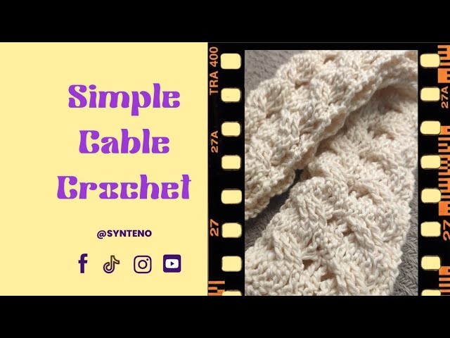 Easy Cable Crochet Tutorial | Bag Handle Idea for Tote Bags | Crochet Tote Bag - Part 2