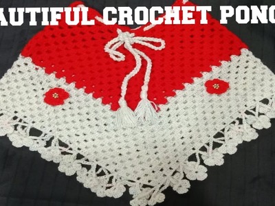 Easy Crochet Poncho for 2 year girls,with subtitles#crochet #noshivlogs