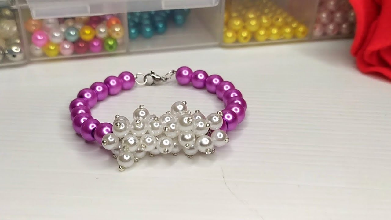 How to make a pearl bracelet. pearl jewelry tutorial