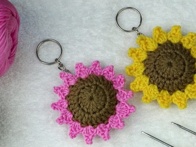 I haven't crochet this yet. Very beautiful and easy crochet keychain tutorial by just crochet