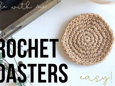 Learn to Crochet Coasters with the Magic Circle - Beginner Tutorial