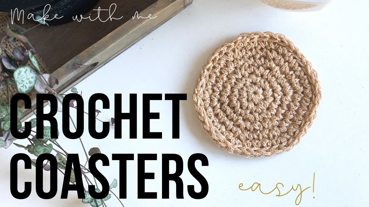 Learn to Crochet Coasters with the Magic Circle - Beginner Tutorial