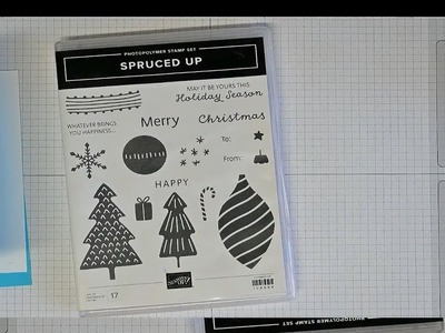 Quick & Easy Christmas Cards With Stampin Up's Spruced Up. Coffee & Cards Live!