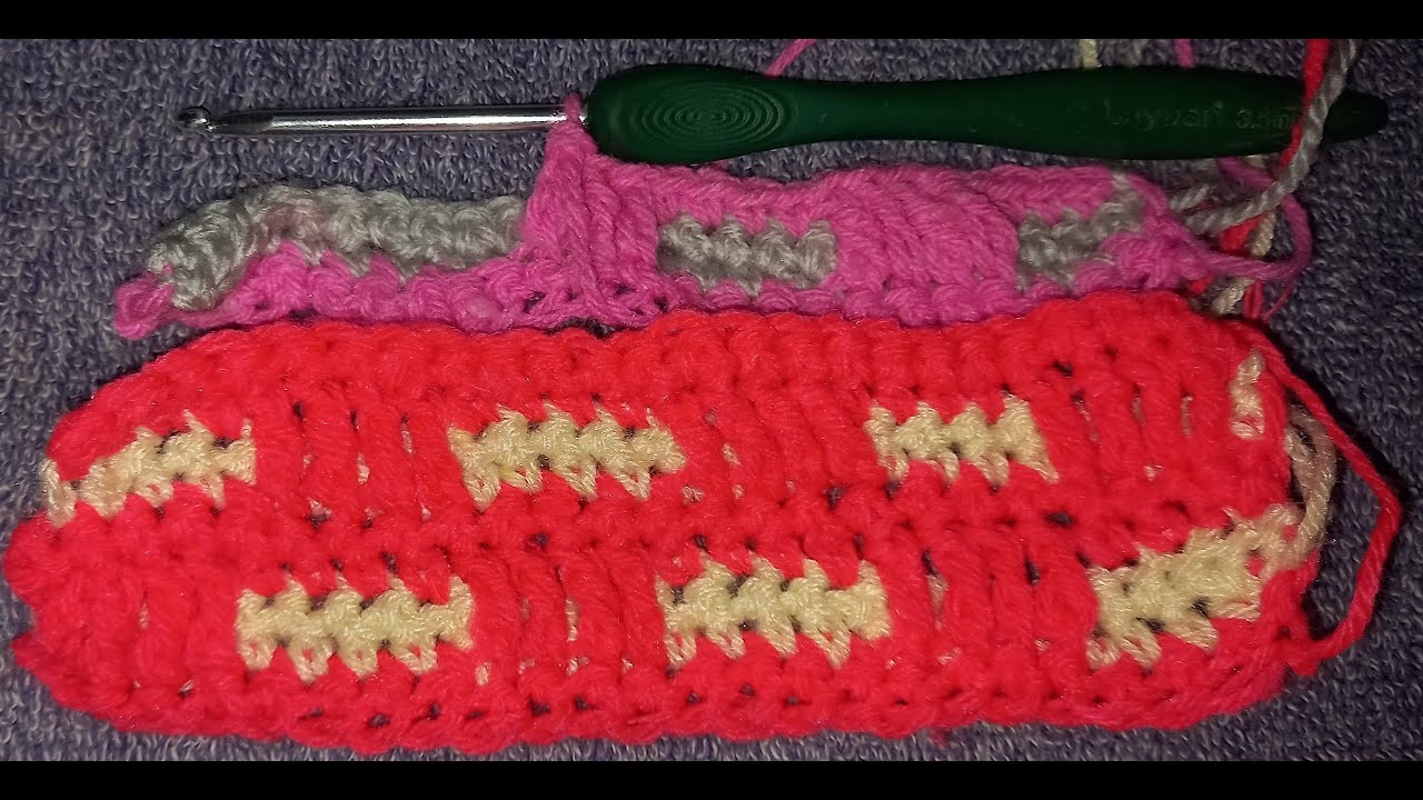 Ribbon design Crochet tutorial in Tamil