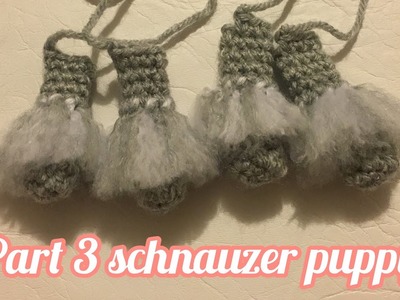 Schnauzer Crochet Tutorial Part 3. English subtitles. Audio en español