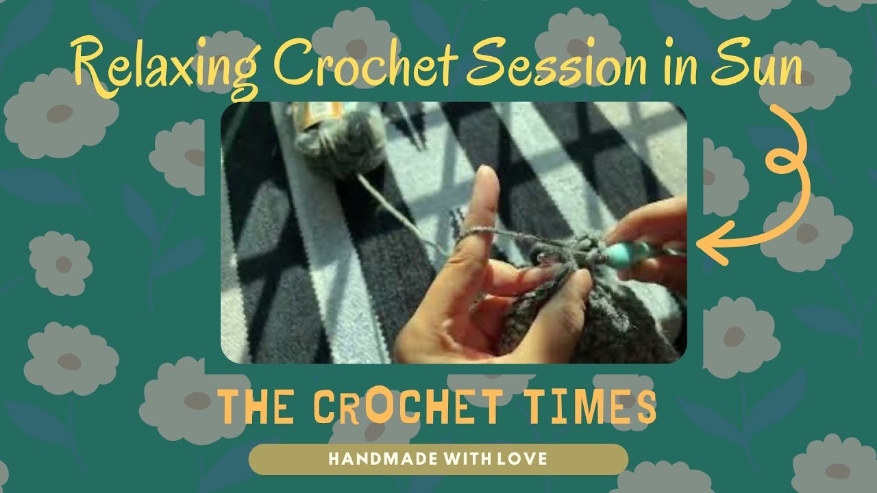 Soothing Crochet Session in Winter Sun | Watch to Relax | No Sound