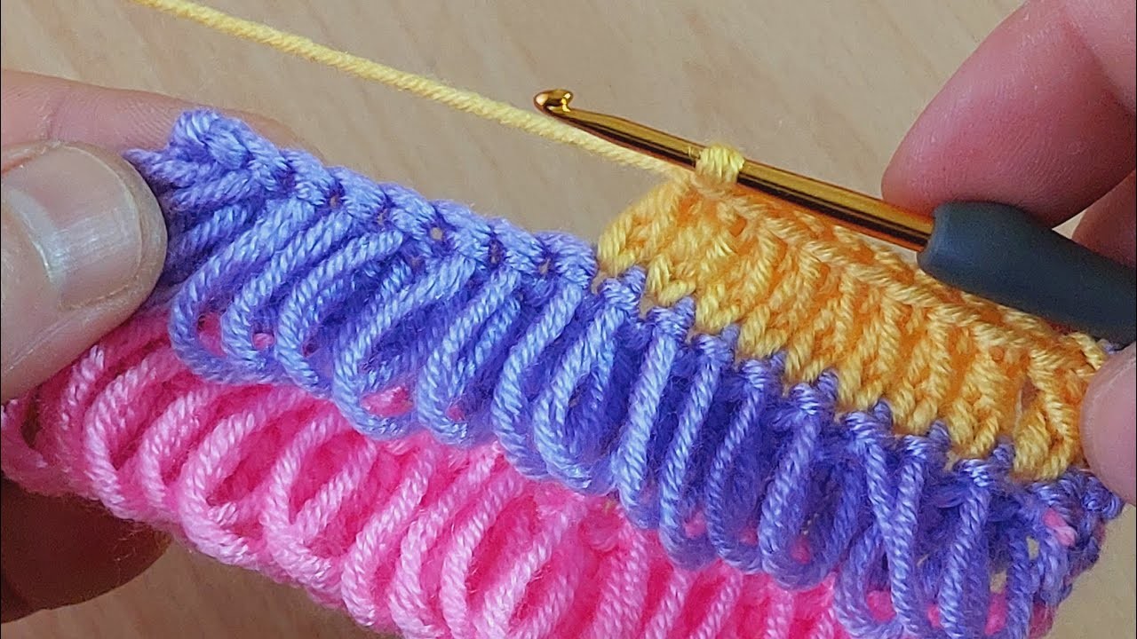 Step by step easy finger tassel crochet i love to work easy and flashy. kolay parmak püskül tığ işi