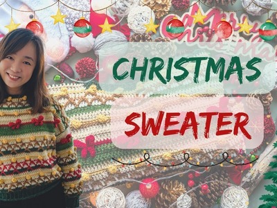 The Cutest Christmas Sweater. ever! | Free Pattern + Tutorial #crochettutorial