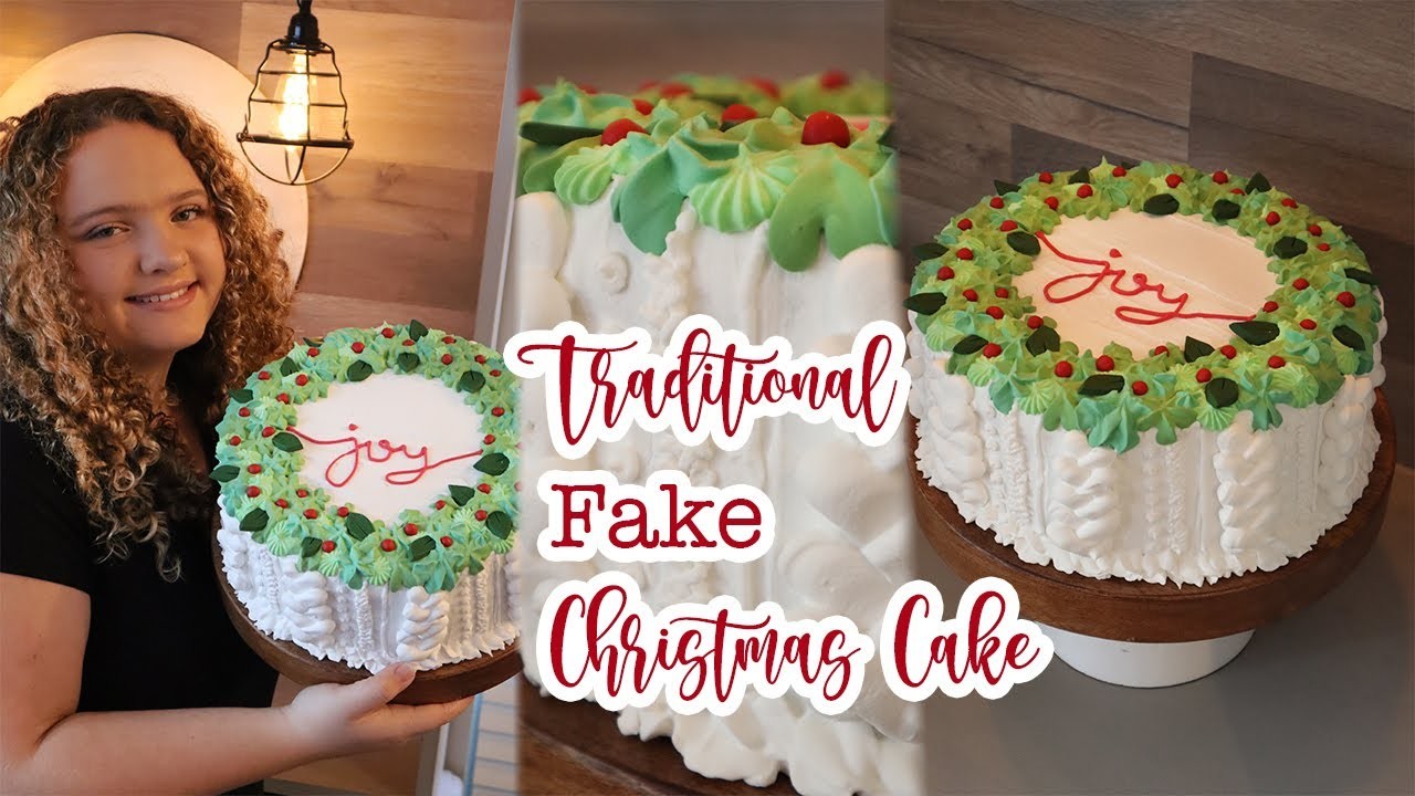 Traditional Fake Bake Wreath Cake | Craftmas Day 8.)