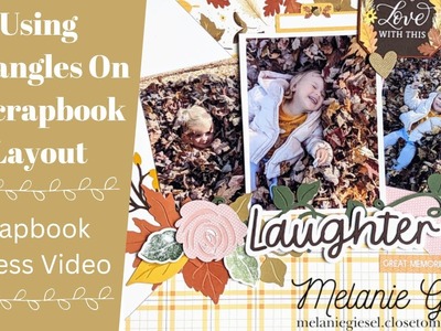 Using Triangles on a Scrapbook Layout Process Video