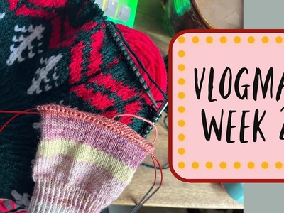 Vlogmas week 2 - finally getting festive! - yarn and tea advents - Sarah Karine Knits