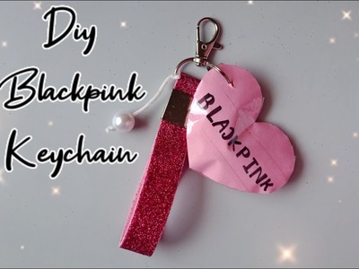Diy Black pink keychain #blackpink #pinkvenom #blink #craft #foziyaartandcraft
