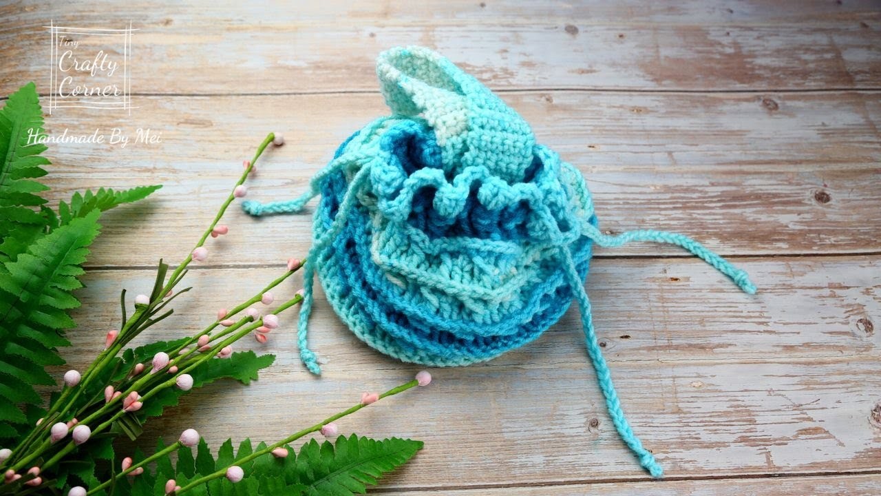 Crochet Easy Pouch Bag Tutorial