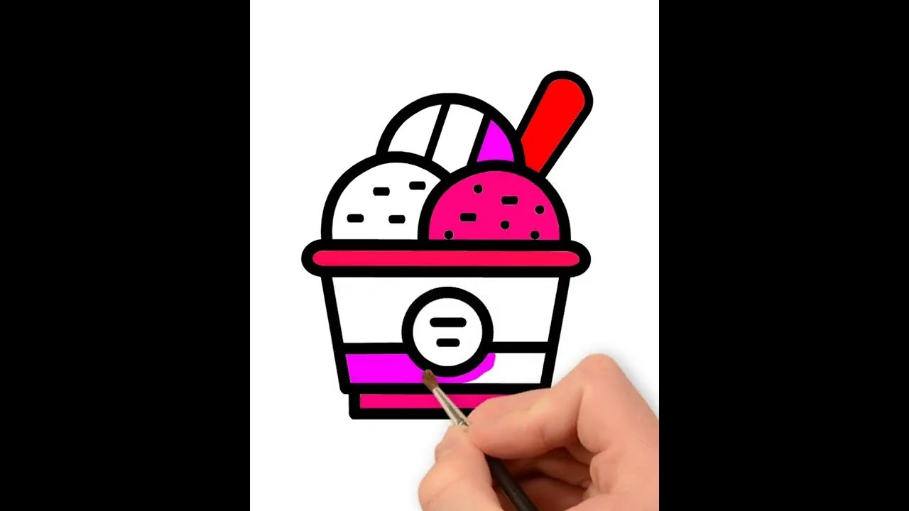 #Shorts#48 How To Draw an Ice Cream For Kids