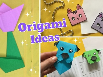 ★ 3x FAI DA TE: ORIGAMI FACILI ★ lavoretti con la carta, origami semplici
