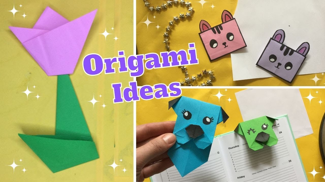 ★ 3x FAI DA TE: ORIGAMI FACILI ★ lavoretti con la carta, origami semplici