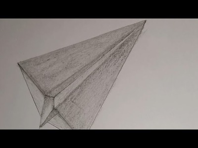 Learn how to draw a paper Aeroplane|pencil drawing of paper Aeroplane✈️