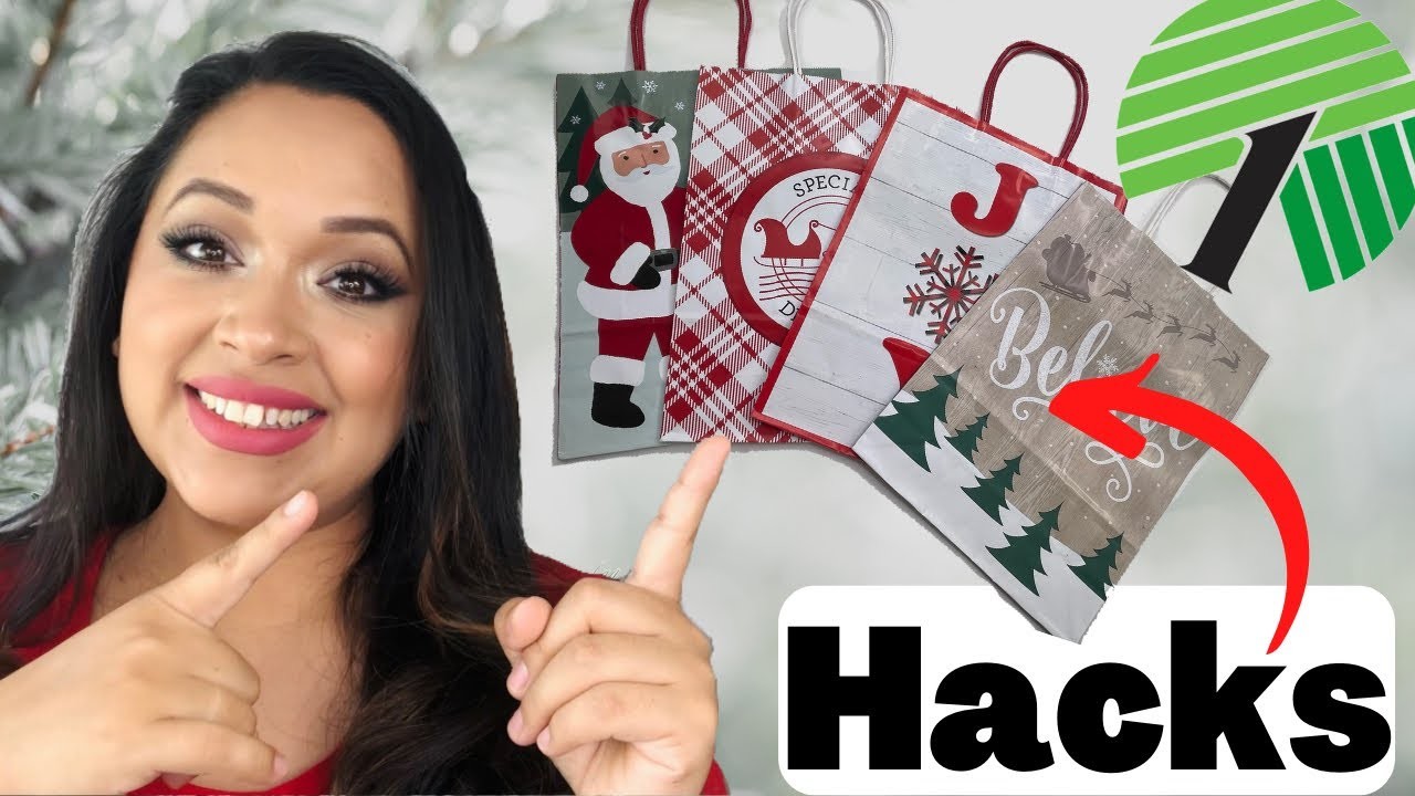 ????GENIUS WAYS TO USE CHRISTMAS GIFT BAGS | DOLLAR TREE DIYS