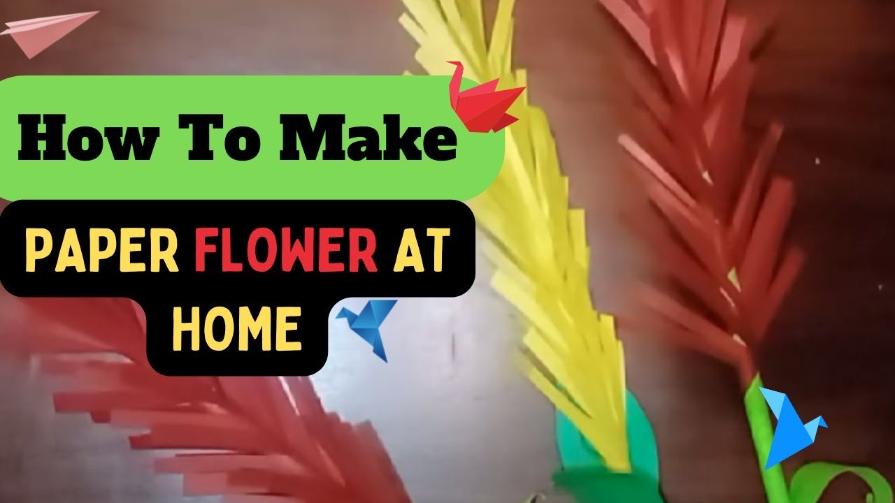 How To Make Paper Flowers | DIY Crafts | Paper Crafts Ideas | Making Paper Flowers |