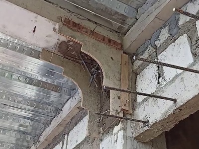 Making Column and Beam Concrete Decoration (step by step) DIY