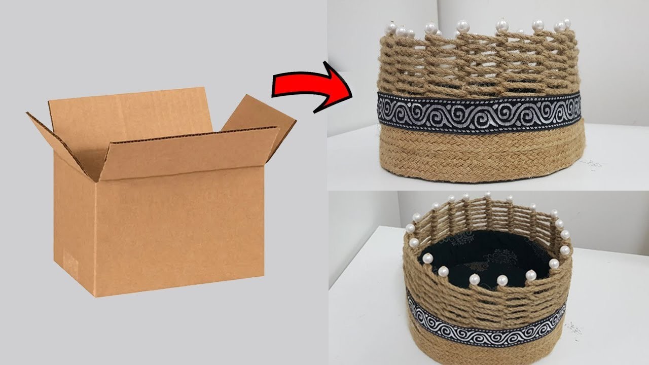 DIY Handmade Organizer Basket