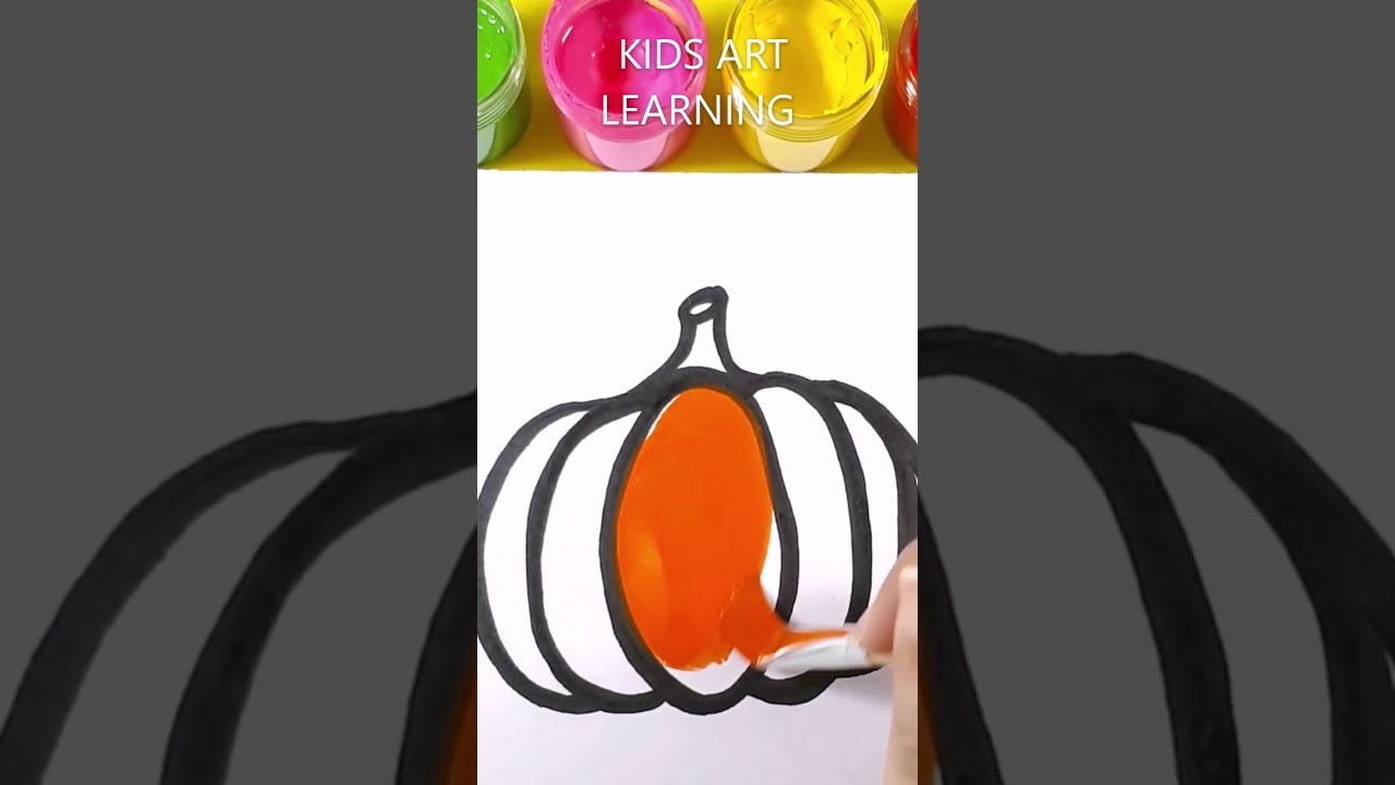 How To Draw A Pumpkin | Easy Drawing ???? #Shorts