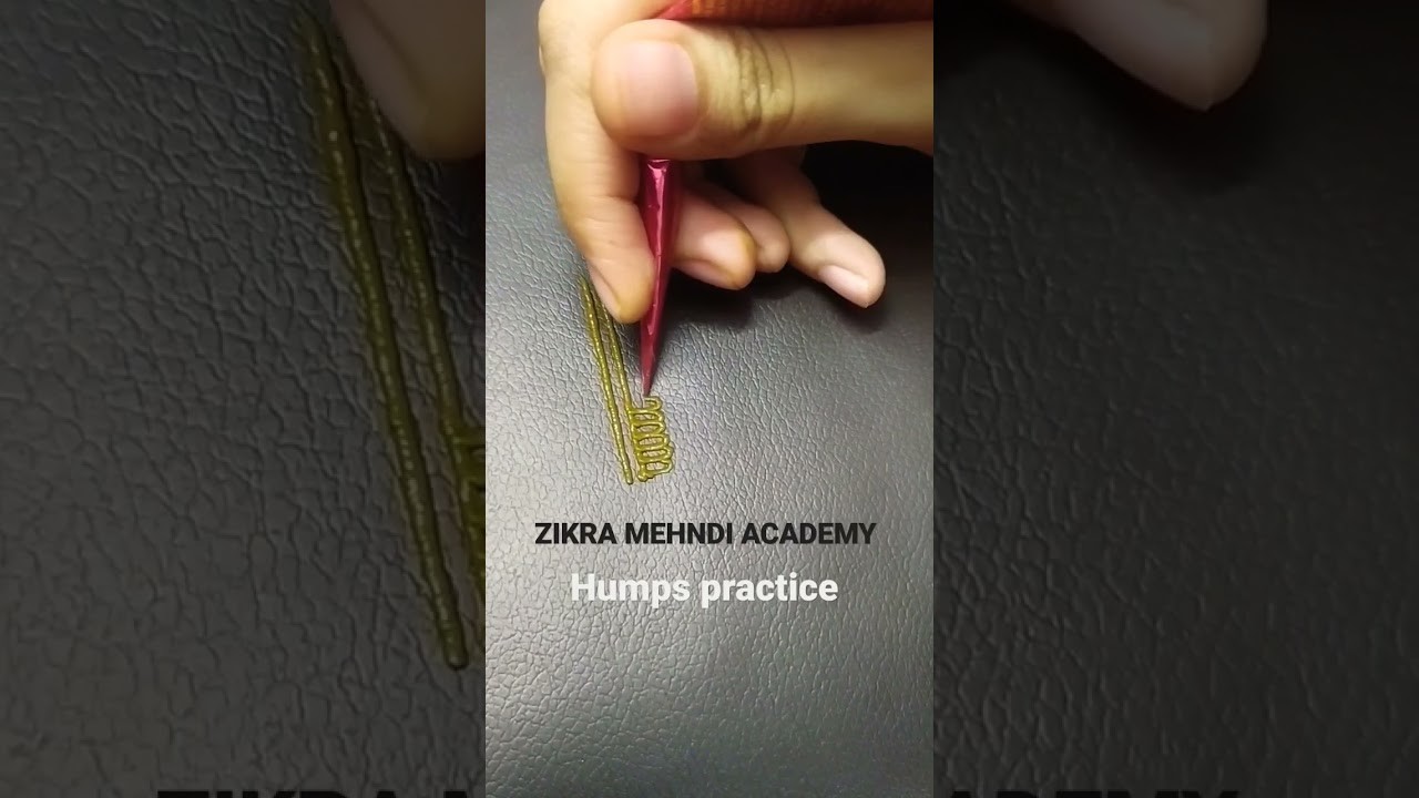 Humps Practice.How to learn mehndi for beginners.Tutorial.Mehndi.#shortsvideo #hennaart