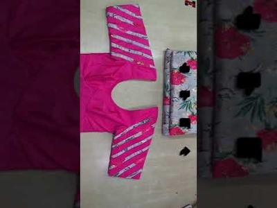 Saree cloth sleeve model work blouse