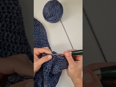 Single Crochet in the back loop ribbing! My favorite!