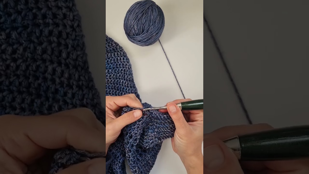 Single Crochet in the back loop ribbing! My favorite!