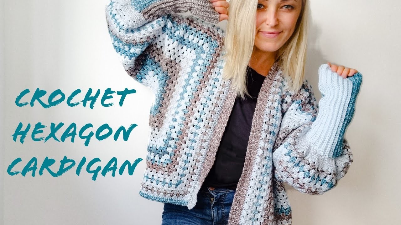 How To Crochet Hexagon Cardigan for Beginners