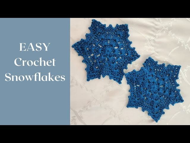 How To Crochet Simple Snowflakes Easy DIY