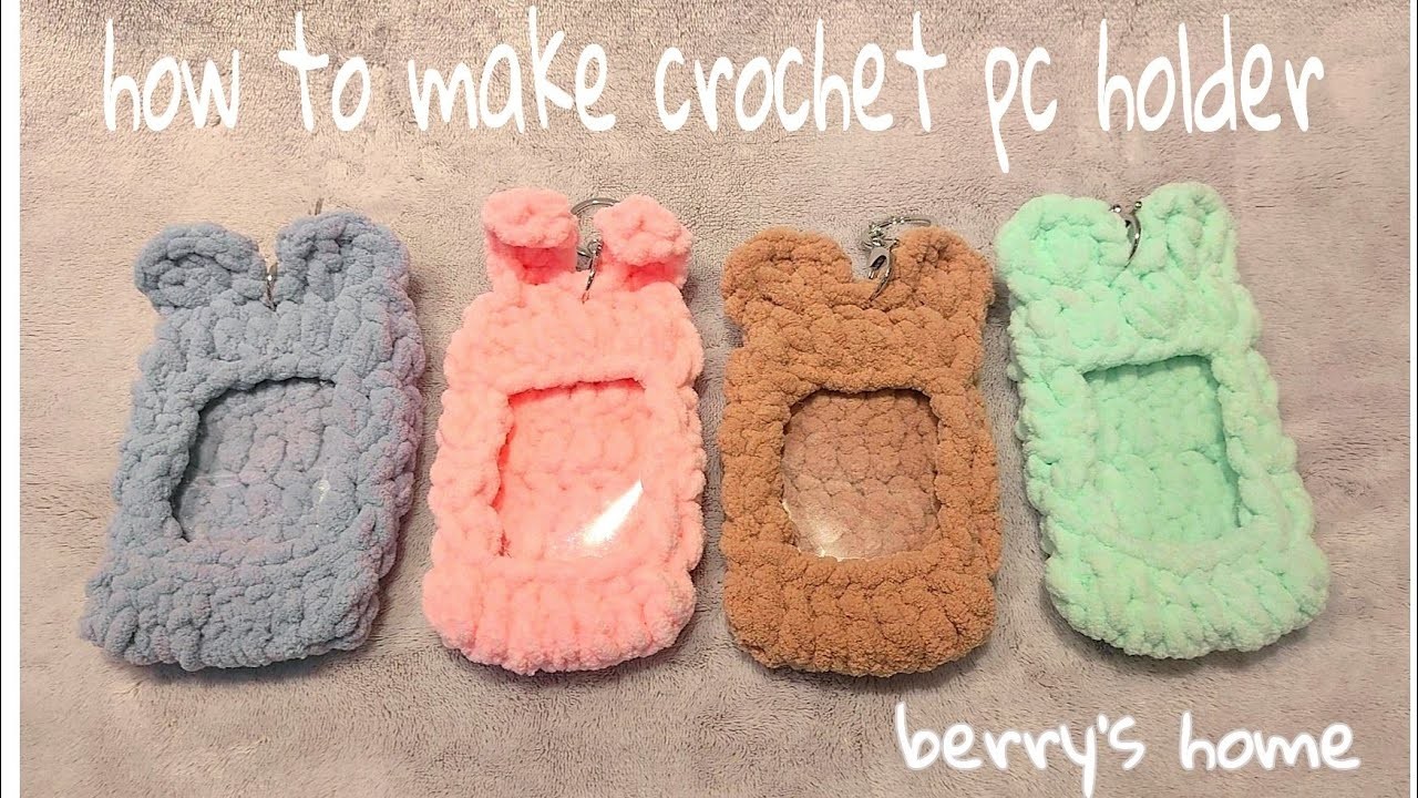How to make crochet photocard holder