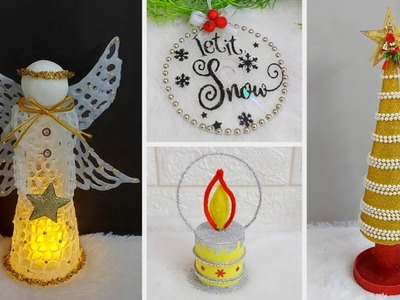 4 Economical Christmas Decoration idea with simple material |DIY Affordable Christmas craft idea????165