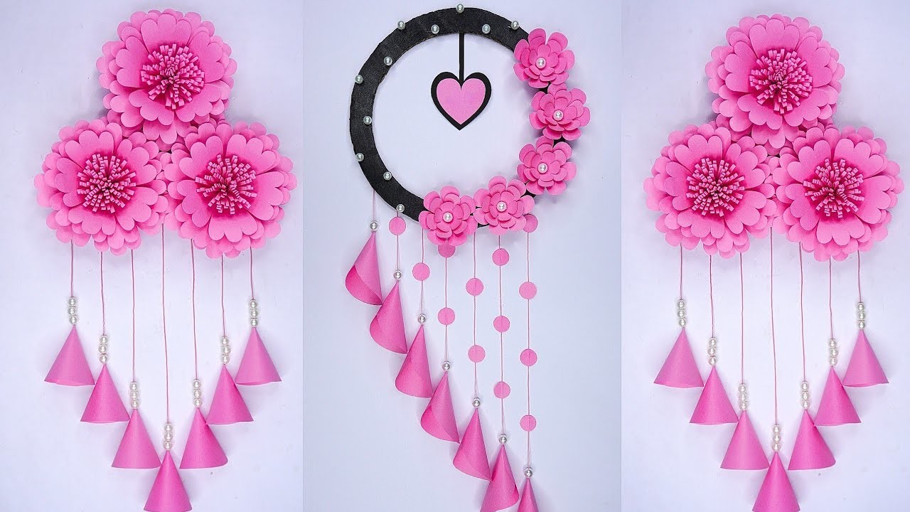Wall Hanging Craft Ideas | DIY Wall Decoration | Flower Wall Hanging | Beautiful Wallmate